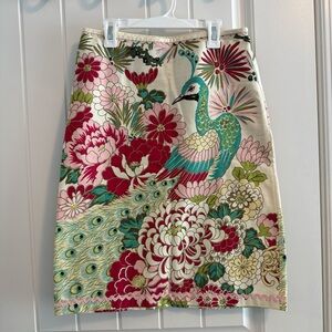 Tabitha By Anthropologie Women’s Multi-Color Peacock Skirt